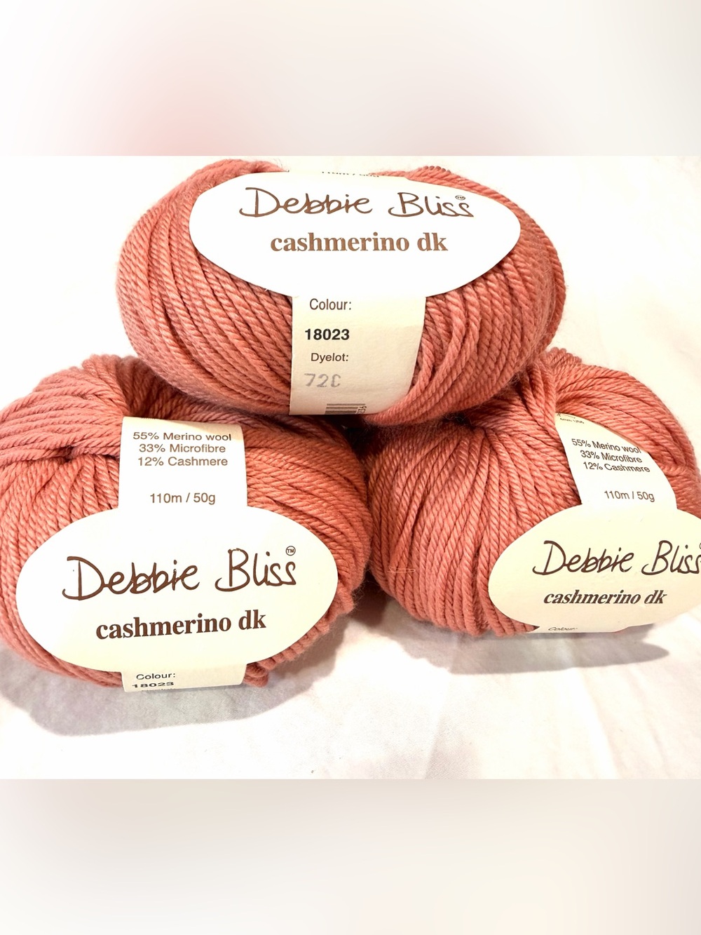 Debbie Bliss Cashmerino DK Yarn - Dusty Rose